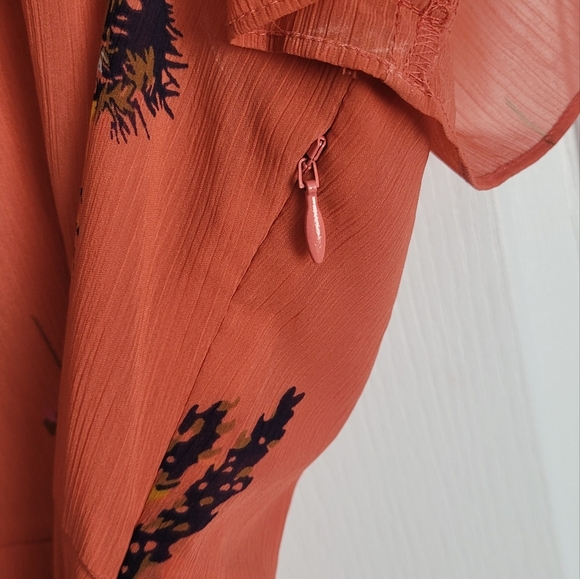 Madewell | Floral Orange Dress - Picture 4 of 6
